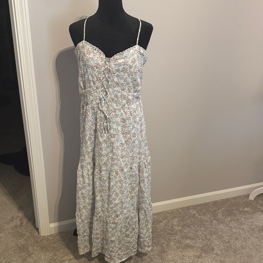 Floral Spaghetti Strap Maxi Dress